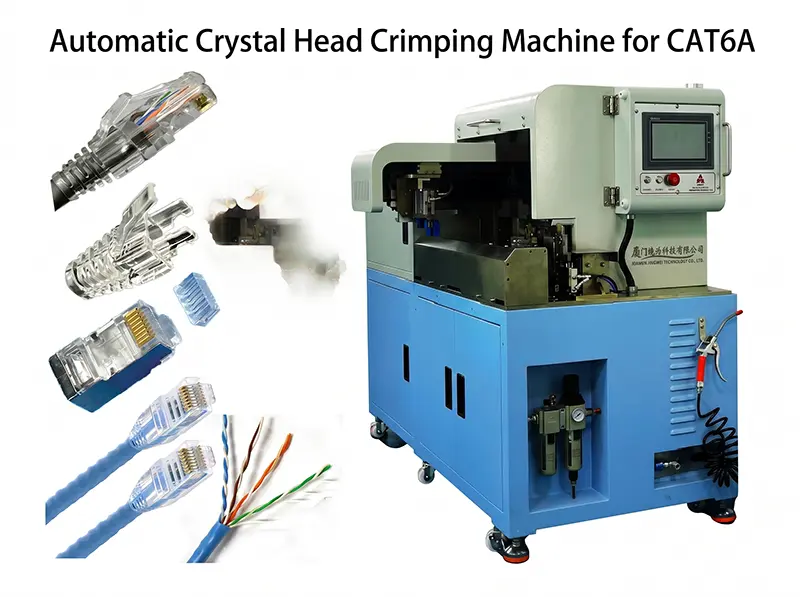 Automatische Kristallkopf-Crimpmaschine WPM-CAT6A – Präzises Hochgeschwindigkeitscrimpen für CAT6A-Netzwerkkabel