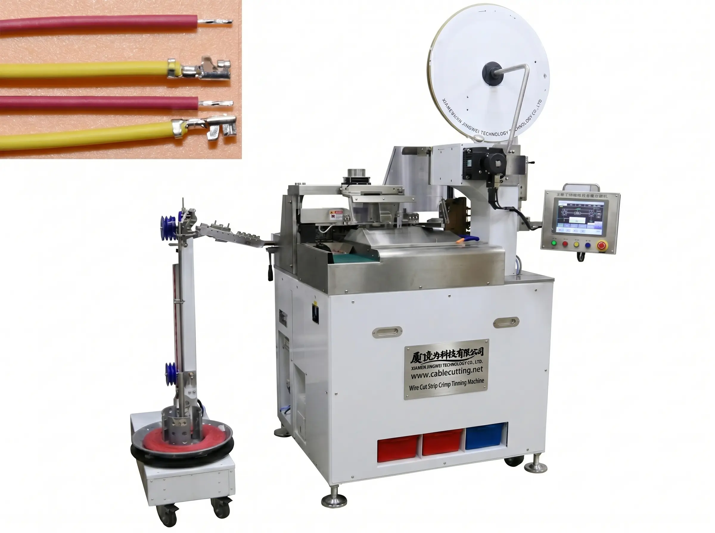 Automatische Drahtschneide- und Abisoliermaschine für Doppelend-Verarbeitung | JINGWEI