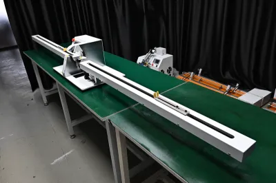 Bandwickelmaschine + Doppelseitige Drahtziehmaschine JW-303KL-1m Thumb