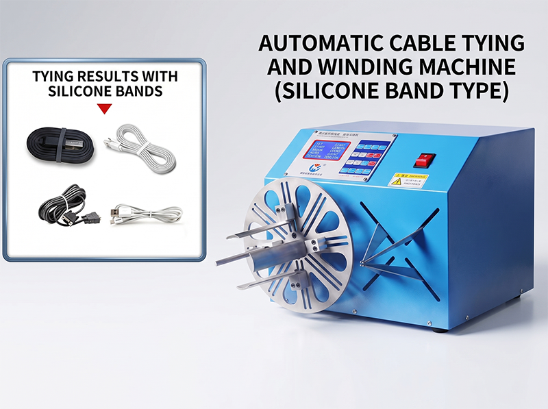 Automatische USB-/Audio-Kabel Wickel- und Bindemaschine WPM-K289