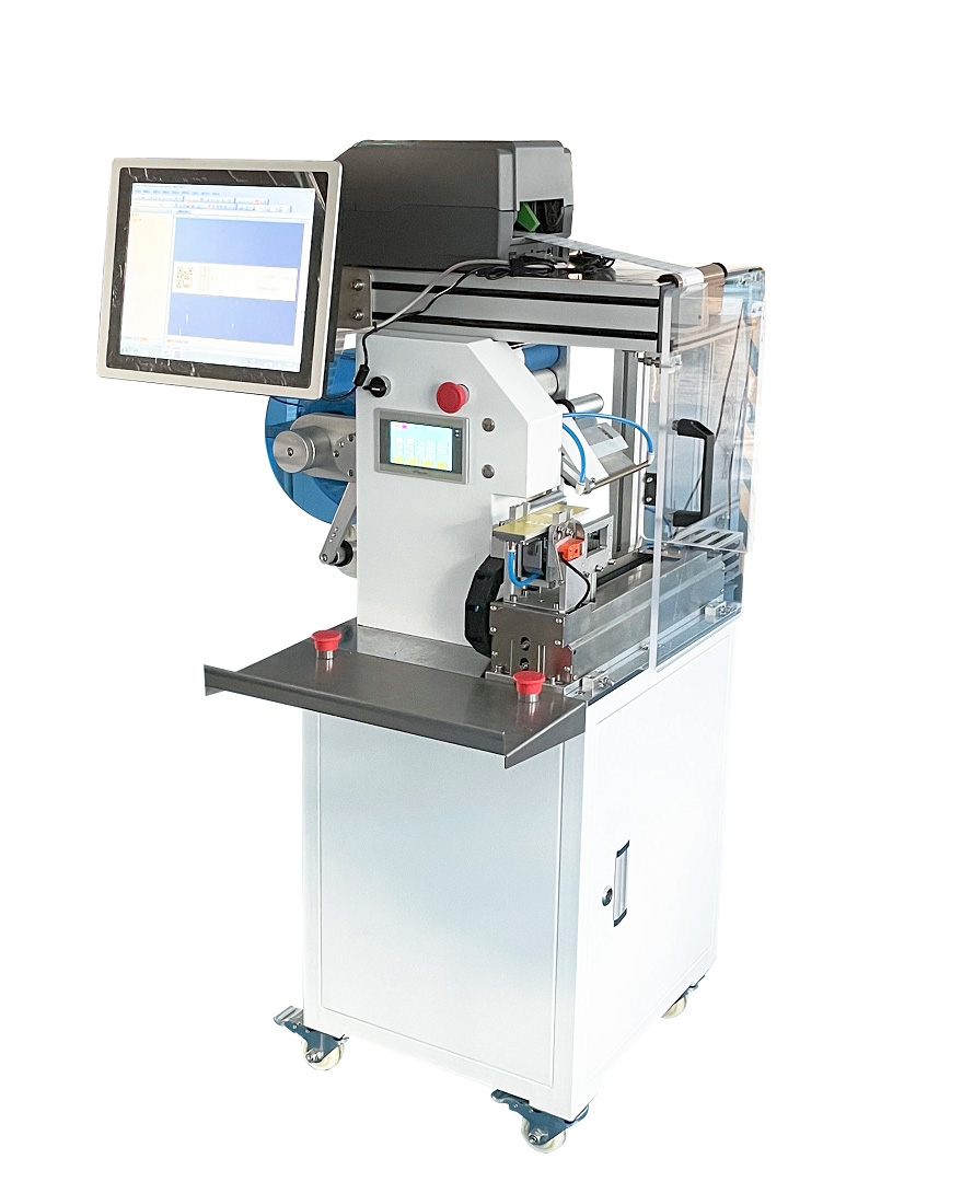 JW-T107: Halbautomatische Drahtfalt- und Etikettiermaschine für effiziente Verarbeitung