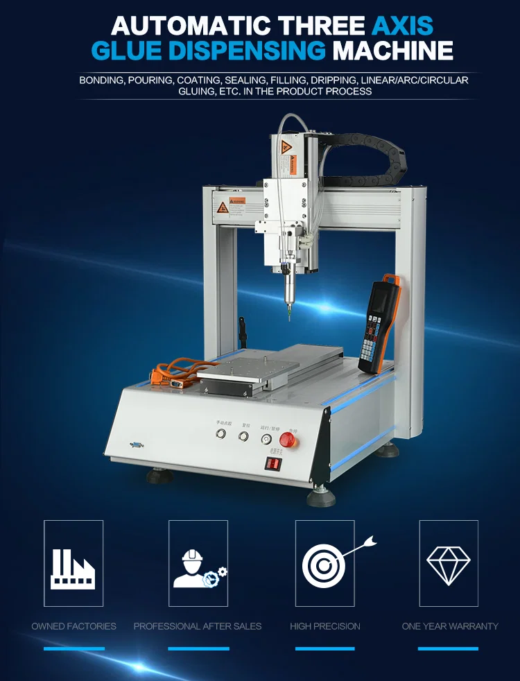  Universal automatisk silikone-, epoxyharpiks- og UV-limdispenseringsmaskine, epoxyharpiks-doseringsmaskine, limdispenseringsautomat, silikonedoseringsmaskine 