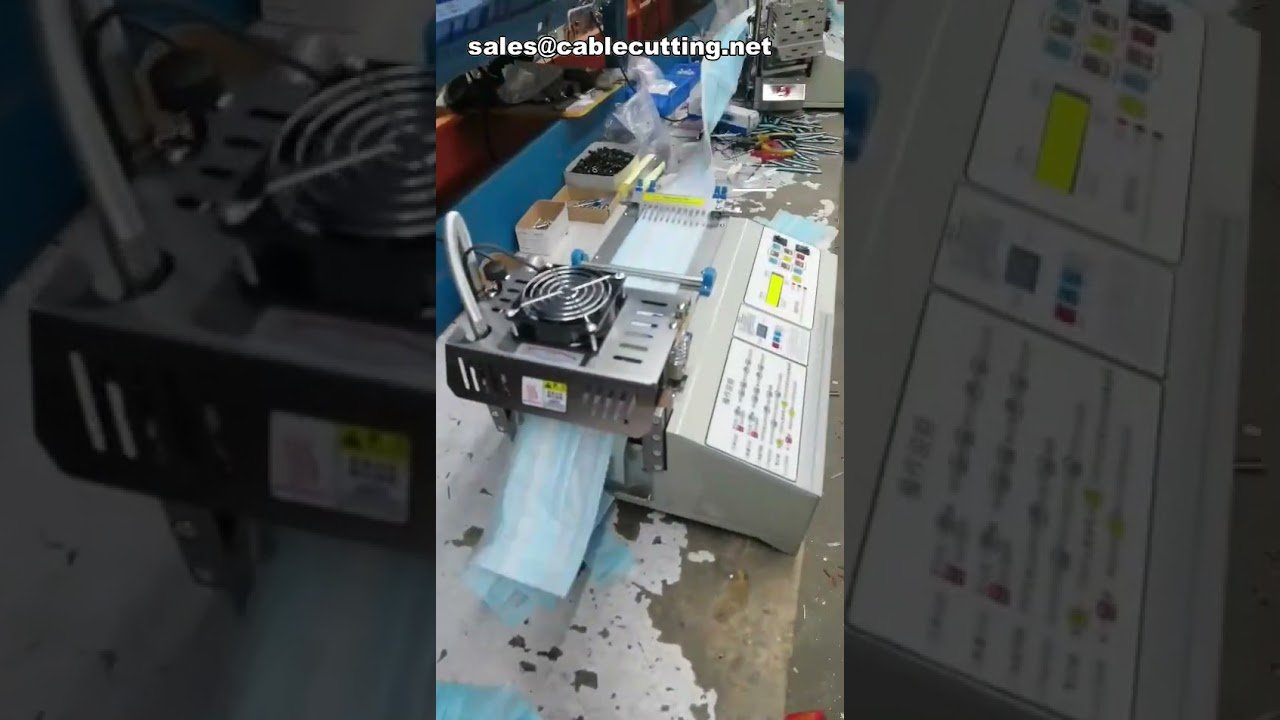 Automatische Seilschneidemaschine mit Heißmesser – Präzises Schneiden von Polyestergurten & Kabeln