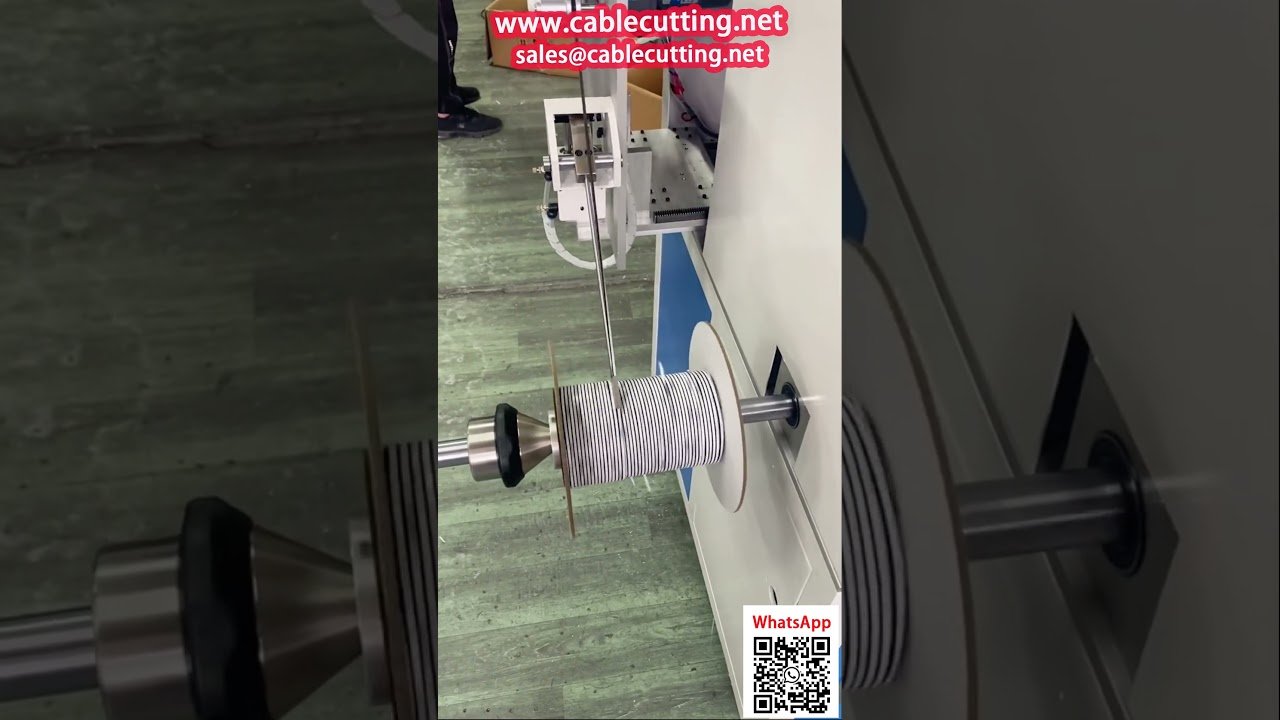 Effiziente Aufwickelmaschine für 3M-Bänder und Kabel mit Meterzähler