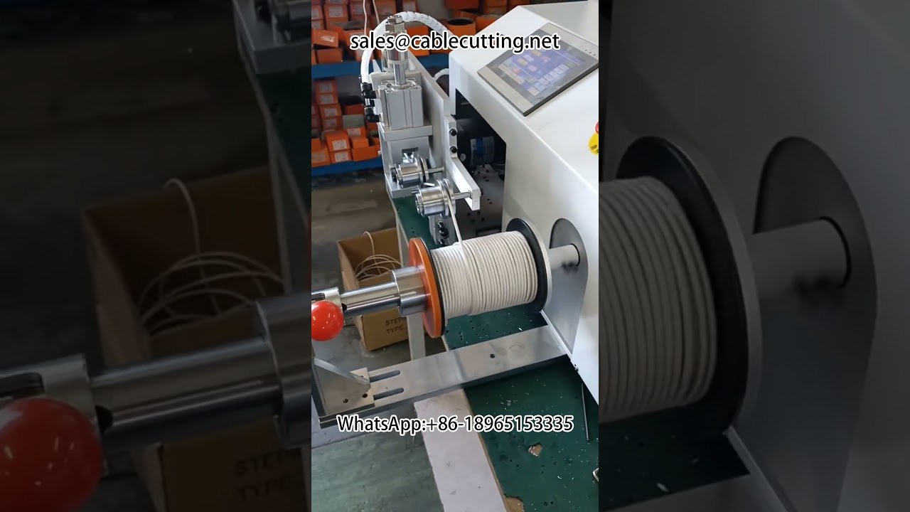 Automatische Meterzähl-, Sortier-, Schneid- und Wickelmaschine | Präzise Drahtverarbeitung