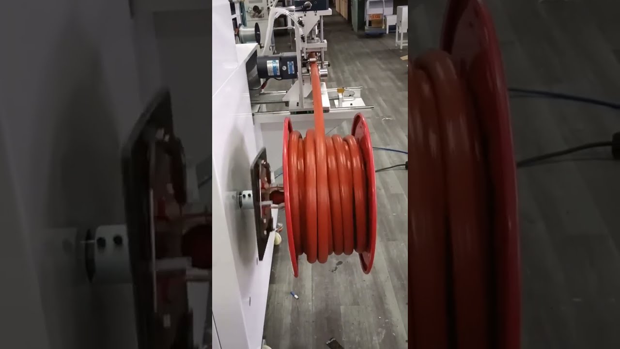 Feuerwehrschlauch-Automatikmaschine: Meterzählung, Sortierung, Schneiden & Aufwickeln (50 kg Kapazität) #Maschine
