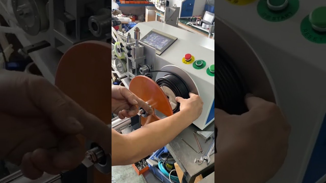 Präzise Desktop-Automatik: Meterzählen, Schneiden, Wickeln & Aufspulen von Draht (1-8 mm)