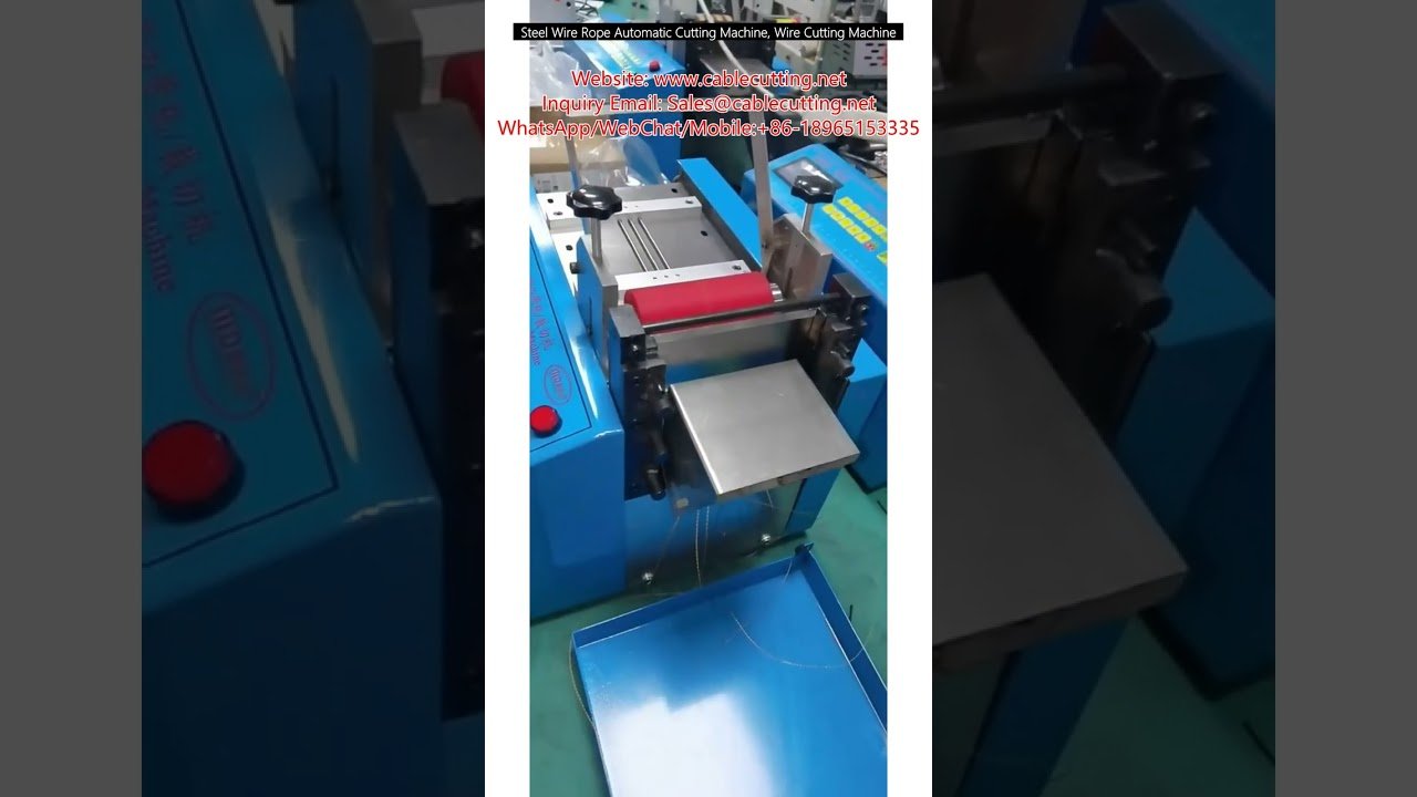Automatische Stahldrahtseil-Schneidemaschine – Präzise & Effizient für die Industrie