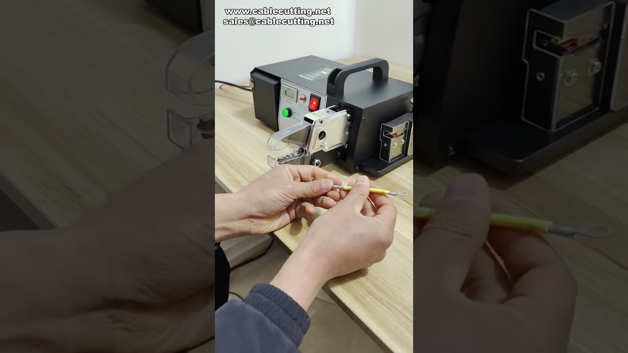 All-in-One Kabelverarbeitungsmaschine: Crimpen, Abisolieren & Schneiden