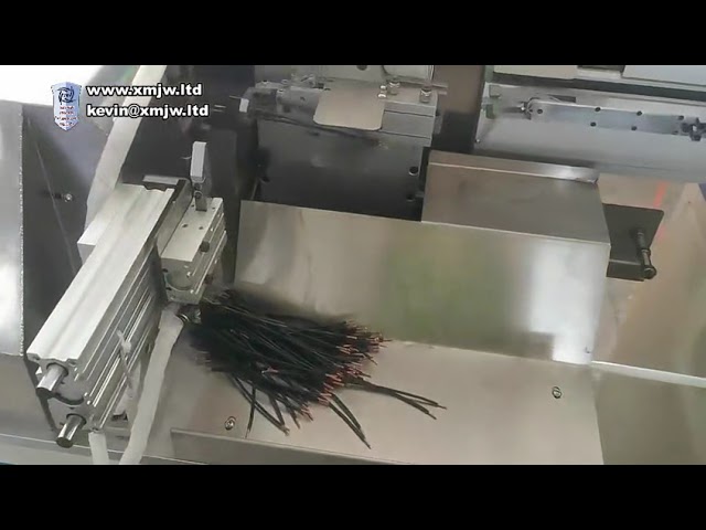 Automatische All-in-One-Maschine: Draht schneiden, abisolieren, verdrillen und verzinnen für Rundkabel