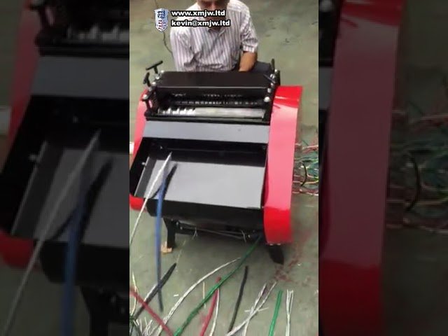 Kupferkabel-Abisoliermaschine & Recyclinganlage – Gebrauchte Kabelverarbeitungsmaschine für Drahtabisolierer