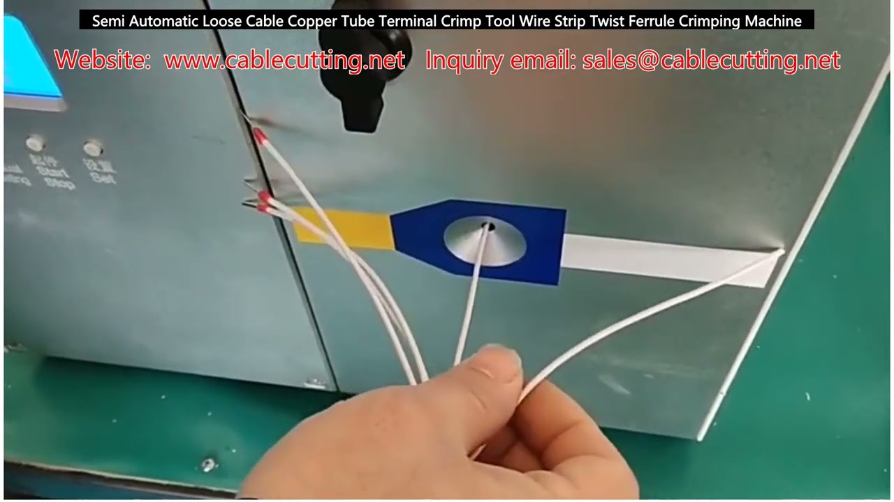 Semi-automatische Crimp-Maschine für lose Kabel & Kupferrohre – Abisolieren, Verdrehen, Crimpen
