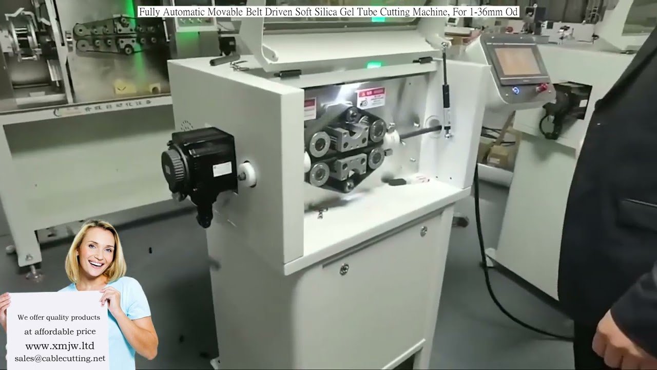Vollautomatische riemengetriebene Schneidemaschine für weiche Silikonschläuche (1–36 mm Außendurchmesser)