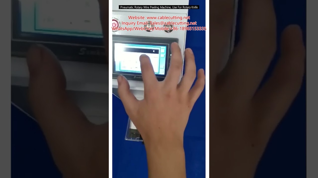 Pneumatische Rotations-Drahtabisolier maschine – Präzise mit Rotationsmesser