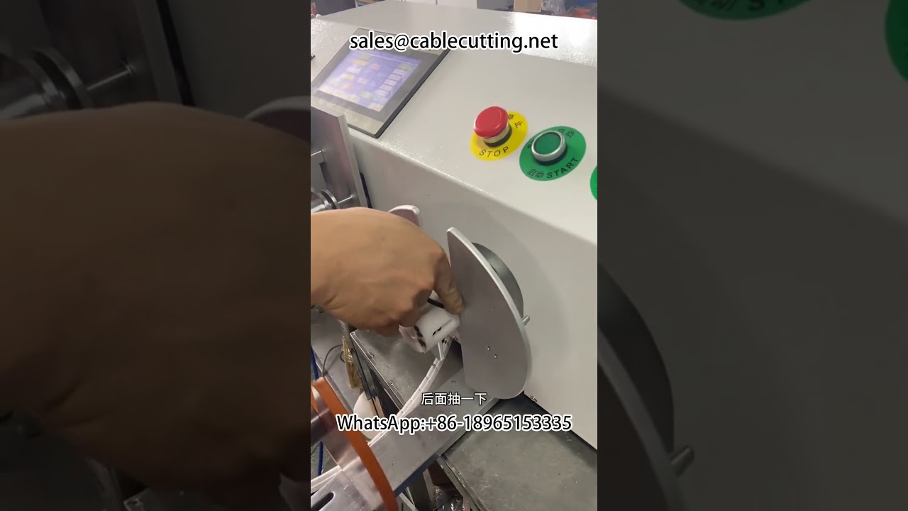 Automatische Meterzähl-, Schneide-, Wickel- und Rückwickelmaschine | Effiziente Kabelverarbeitung