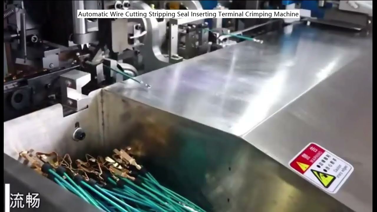 Automatische Drahtverarbeitungsmaschine – Schneiden, Abisolieren, Dichtung einlegen, Crimpen