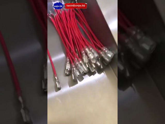 Hochpräzise Vollautomatische Drahtverarbeitungsmaschine – Schneiden, Abisolieren, Crimpen & Hülsen einziehen