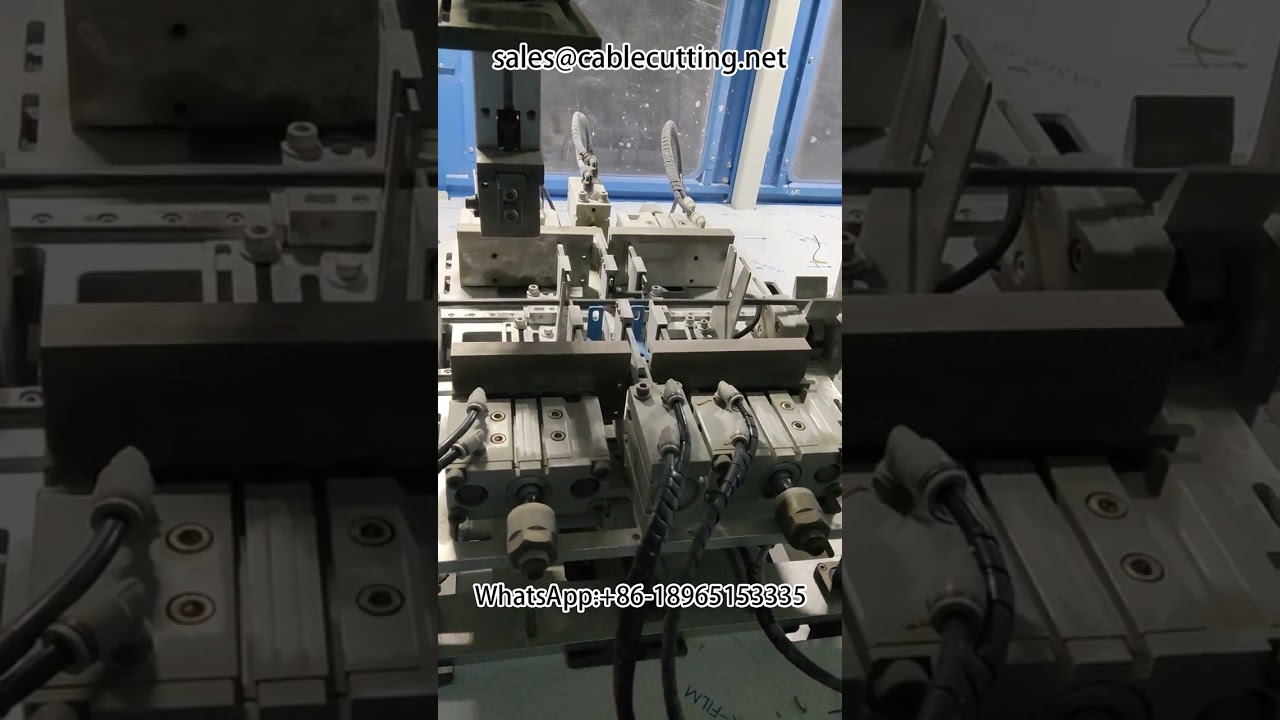 Vollautomatische Wickel-, Abisolier- und Bindemaschine für Kabelbäume #Kabelverarbeitung #Anschlussklemmen