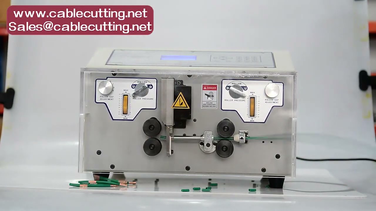 Automatische Drahtabisolier- und Schneidemaschine 300W – für Kabel von 0,1–8 mm² bis 0,1–10 mm²