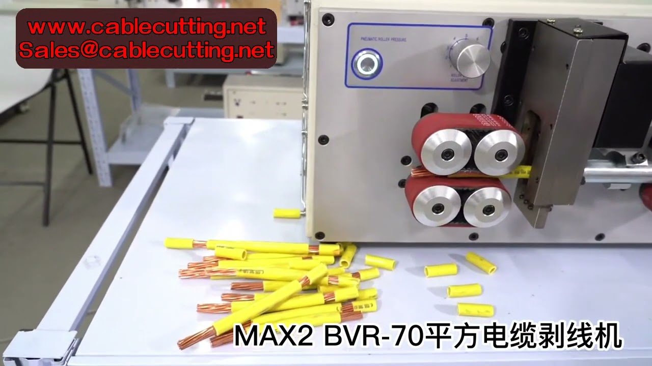 Präzise automatische Abisolier- und Schneidemaschine 1-70mm² – mit 8-Rad-Antrieb