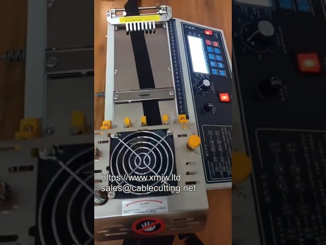 Automatische Kalt- und Heißmesser-Schneidemaschine für Gurtbänder, Nylon und elastische Bänder