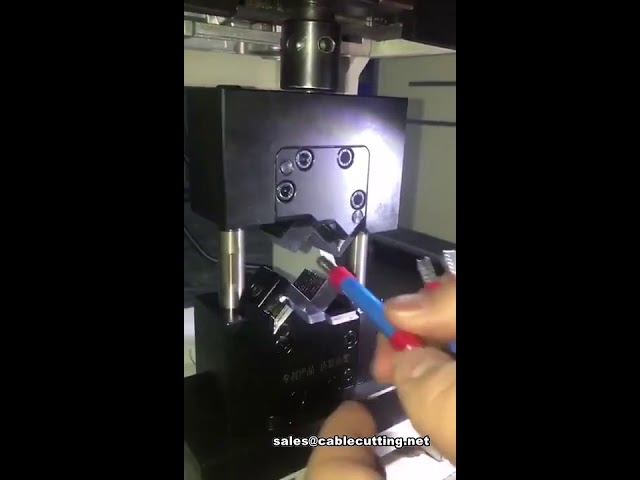 Anschlussklemmen-Crimp-Maschine mit freiem Quadranten-Werkzeugwechsel