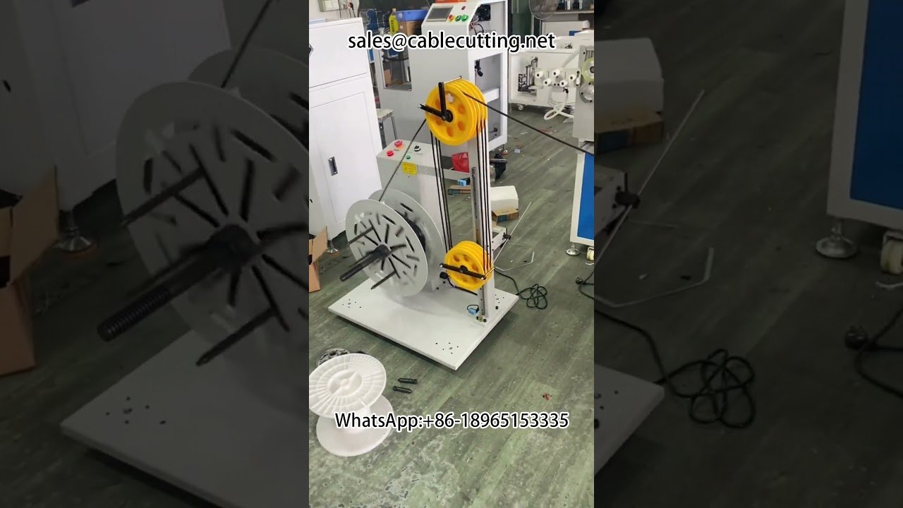 Automatische Zähl-, Wickel- und Bindemaschine: Große Drahtrollen effizient in kleine Einheiten teilen