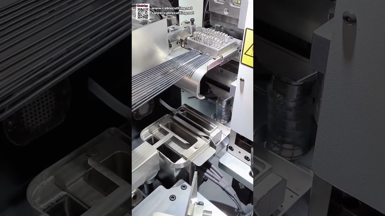 Mehrdraht-Crimp- und Gehäuseeinführmaschine für die gleichzeitige Verarbeitung