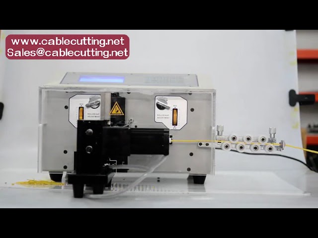 6mm² Doppeldraht-Abisolier- und Verdrillmaschine – Schneiden, Abisolieren, Verdrillen