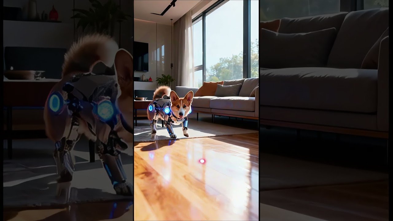 Triff den Cyber-Corgi – Der beste Junge der Zukunft #Corgi #Cyborg #Roboterhund #SciFi #SüßeTiere