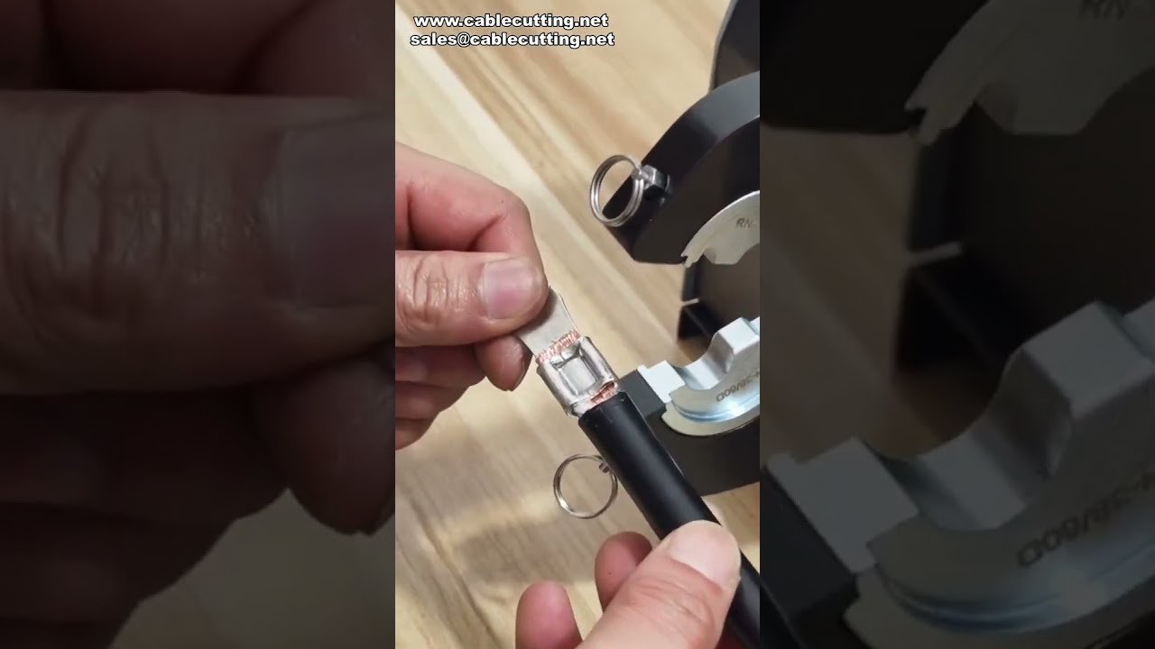 500A pneumatische Crimp-Maschine für Terminalanschlüsse – Indent-Crimp-Test #Fabrik #Maschine