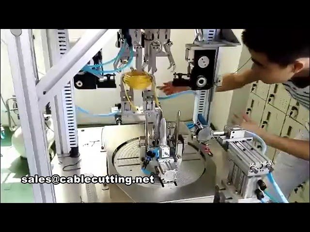 Automatische Drahtbindemaschine O-Form für lange Netzwerkkabel – Kabelwicklung und Bündelung