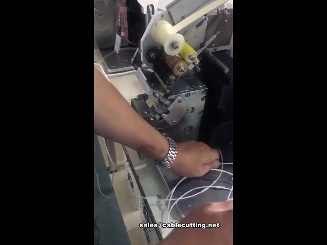 Kabelbaum-Abklebmaschine für ultaschmale Bänder | Bandwickelmaschine für die Fabrikautomatisierung