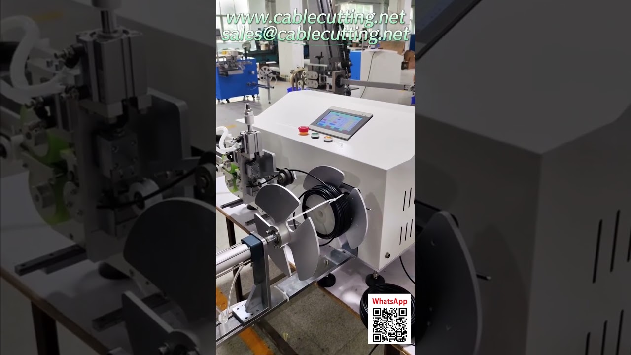 Einfach zu bedienende HDMI-Kabelwickelmaschine mit automatischer Längenmessung, Schneiden und Aufwickeln