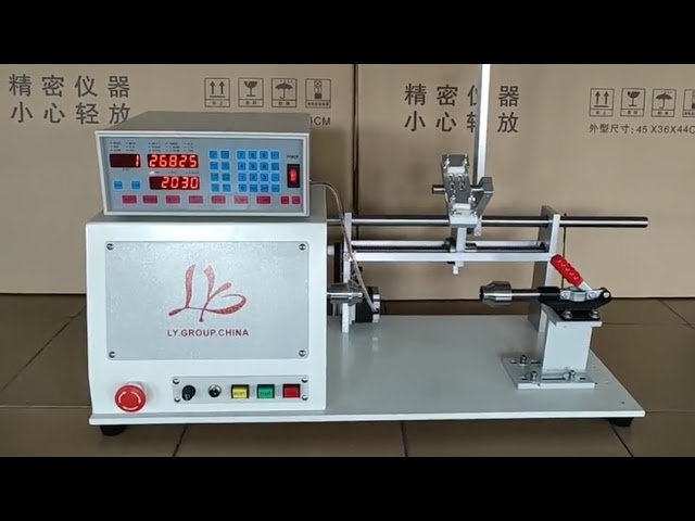 Automatische Spulenwickelmaschine LY 830 – Kabelschneider mit drehbarem Ablaufbehälter für effiziente Fertigung