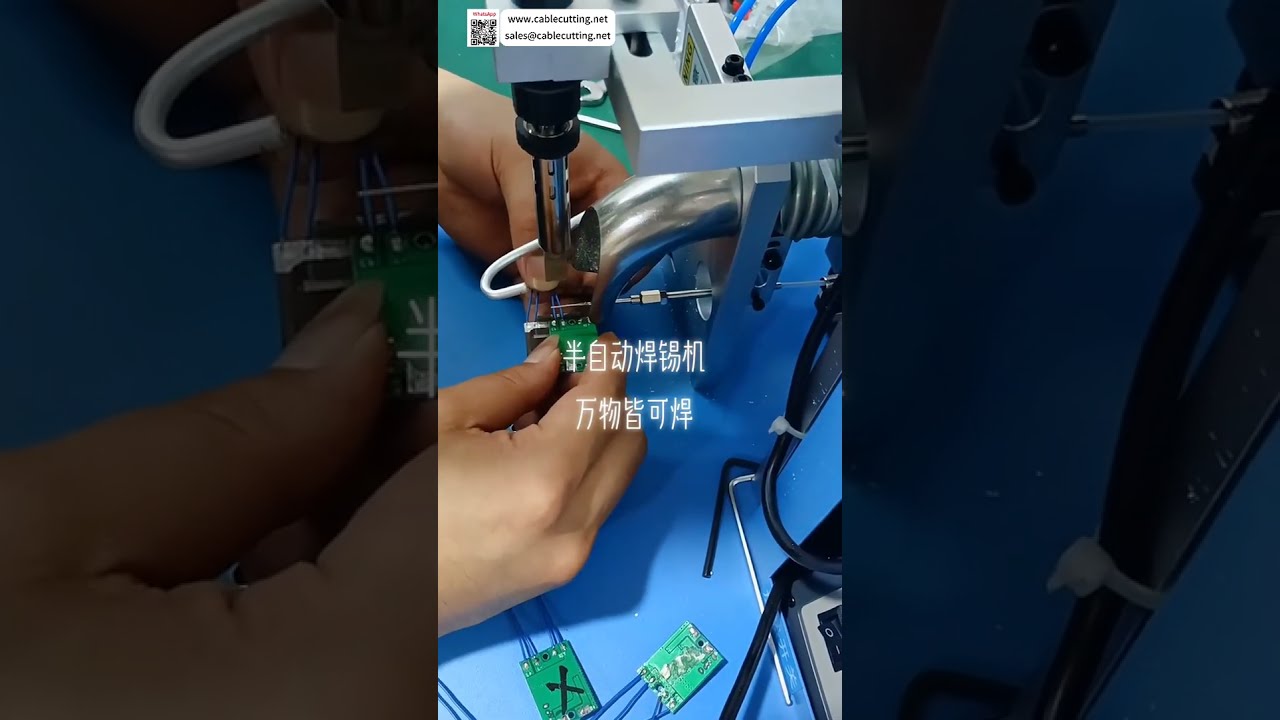 Halbautomatische Lötmaschine – Ideal für Mikroschalter, Batterien & PCB-Bestückung