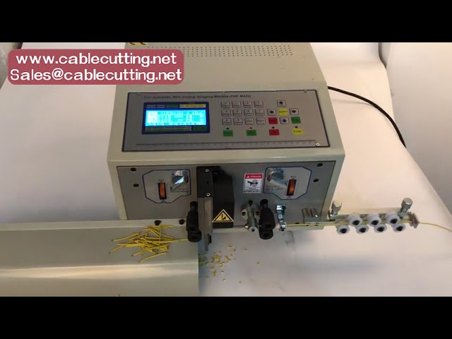 8 mm² Vollautomatische Elektro-Abisolier- und Kabelschneidemaschine - Effiziente Drahtverarbeitung