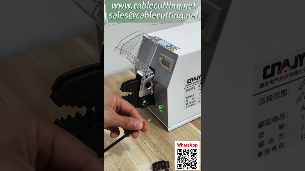 20EC Pneumatik-Crimpzange: 16mm² Innenanschluss, Sicherheitsabdeckung, Wechselwerkzeuge