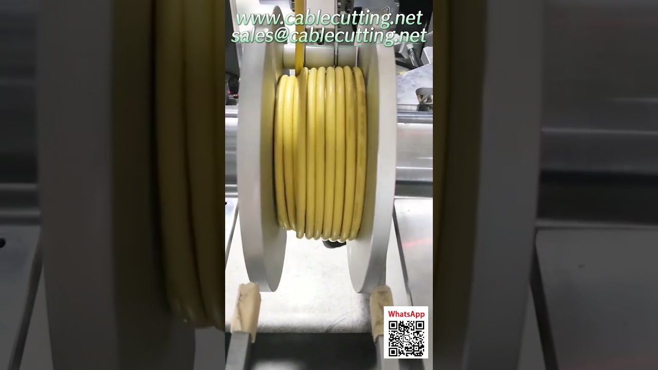 Automatische Kabelwickelmaschine – Zuführen, Messen, Schneiden & Binden in einem Durchgang