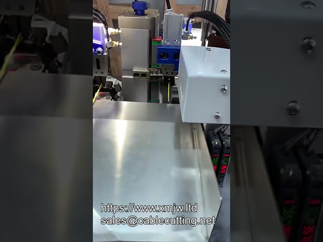 Vollautomatische Drahtschneide-, Abisolier- und Doppelend-Crimpmaschine für JST-Stecker