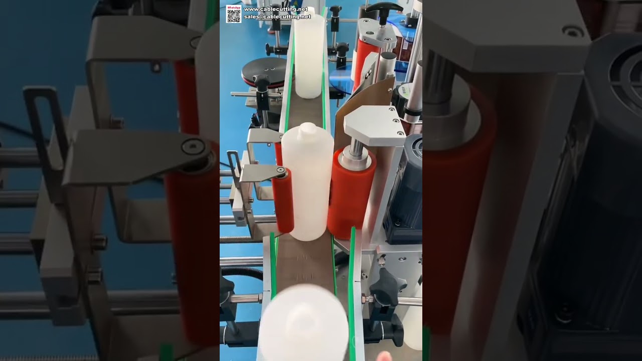 Vielseitige automatische Rundflaschen-Etikettiermaschine für Glas- und Kunststoffbehälter