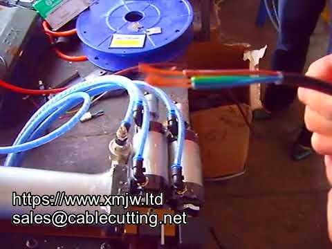 WPM 310d – Effiziente pneumatische Tisch-Abmantelungsmaschine für Kabel