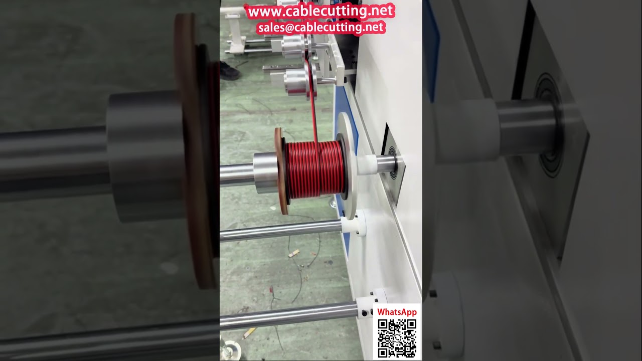 Automatische Wickelmaschine mit Ausrichtung und Zählung für Rot-Schwarz Audio-/Stromkabel