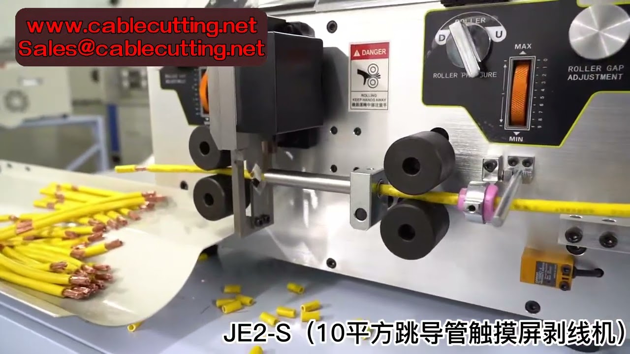 Automatische Kabelabisolier- und Schneidemaschine für Draht 0,1–10 mm² | PVC, Teflon, Geflecht
