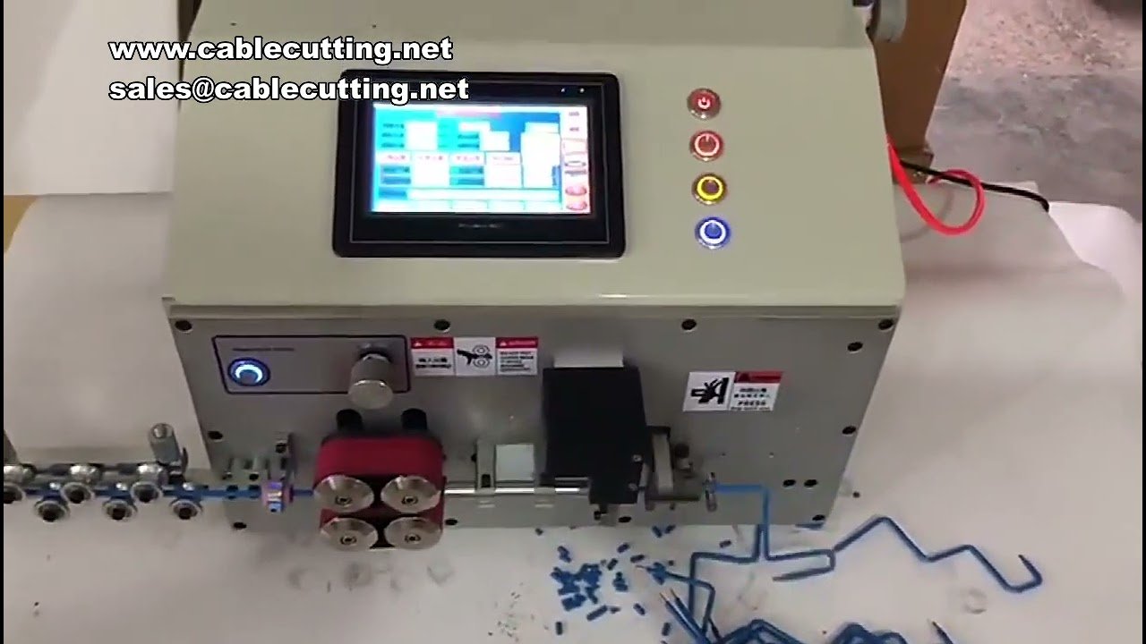 Computer-Automatische Drahtabisolier- und Biegemaschine 6mm² 16mm² 25mm² Winkel PVC Kabel Bieger