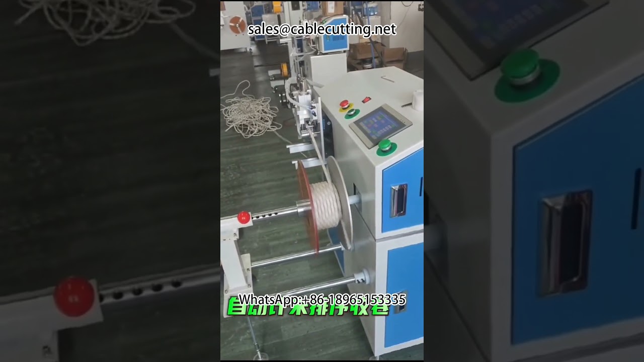 Automatische Meterzähl-, Sortier-, Schneid- und Wickelmaschine für Sicherheitsseile | Effiziente Produktion