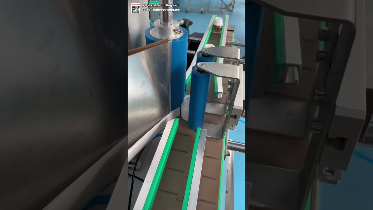 Professionelle Rundflaschen-Etikettiermaschine – Automatischer Etikettenspender für Gläser & Behälter