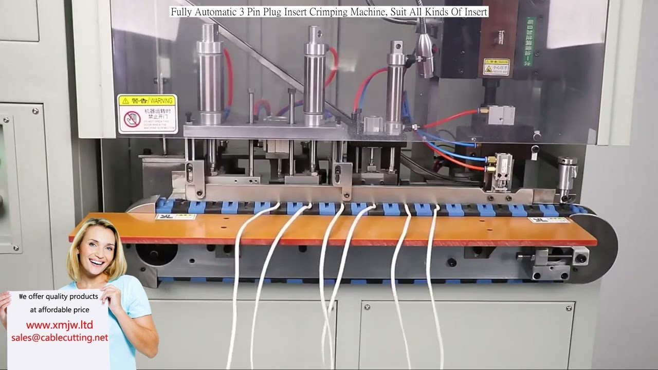 Vollautomatische 3-Pin-Stecker-Crimpmaschine – für alle Steckertypen geeignet