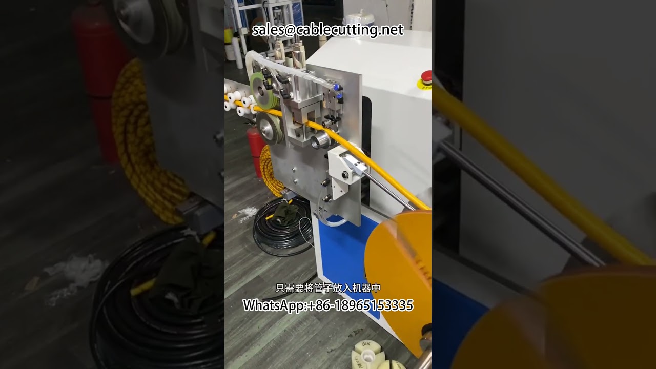 Automatische Meterzähl-, Sortier-, Wickel- und Schneidemaschine | Effiziente Kabelverarbeitung