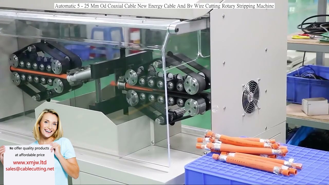 Präzise Rotations-Abisolier- und Schneidemaschine für Koaxialkabel und BV-Drähte (5-25 mm)